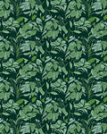 Lush Green Floral Pattern Design Rug