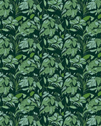 Lush Green Floral Pattern Design Rug