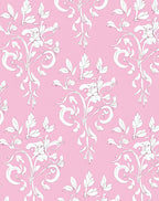 Lace Blossom Branches Pink Rug