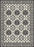 Classic Floral Scrollwork Pattern Rug