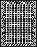 Monochromatic Abstract Tribal Pattern Rug