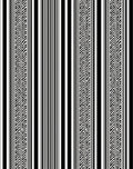 Black White Striped Zigzag Pattern Rug