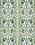 Verdant Swirl Floral Pattern Rug