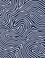Abstract Swirling Lines Pattern Rug