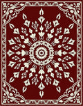 Elegant Floral Mandala Pattern Rug