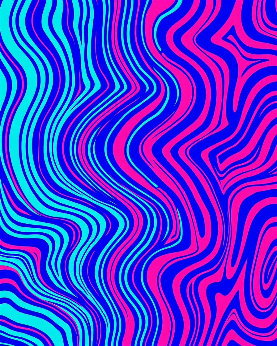 Vivid Swirl Pattern Rug