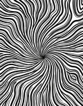Abstract Black White Swirl Pattern Rug