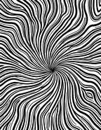 Abstract Black White Swirl Pattern Rug
