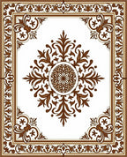 Ornate Floral Lattice Classic Design Rug