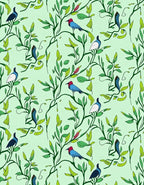 Birds and Branches Gentle Pattern Rug