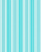 Aqua And White Vertical Stripes Rug