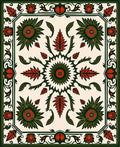 Vintage Floral Medallion Inspired Rug