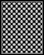 Elegant White Floral Pattern Rug