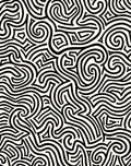 Abstract Swirl Maze Pattern Rug