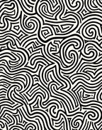 Abstract Swirl Maze Pattern Rug