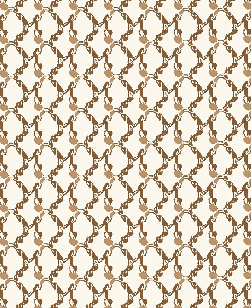 Terracotta Lattice Pattern Design Rug