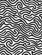 Abstract Black White Flowing Lines Rug
