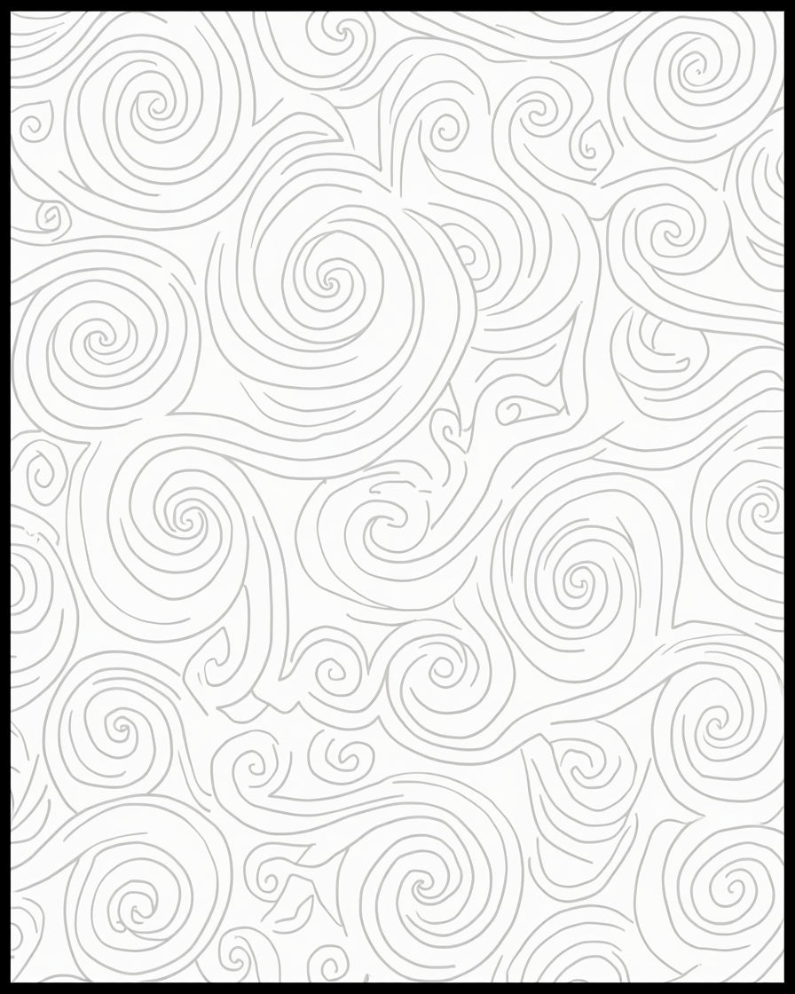 Dynamic Swirls Abstract Pattern Rug