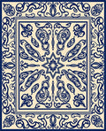 Intricate Paisley Floral Scrollwork Design Rug