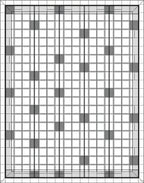 Modern Grid With Dark Squares Design Rug
