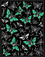 Emerald Wings Butterfly Scatter Rug