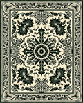 Ornate Floral Mandala Pattern Rug