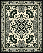 Ornate Floral Mandala Pattern Rug