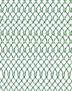 Green Interlocking Diamond Lattice Pattern Rug