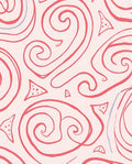 Coral Swirls And Geometric Dots Rug