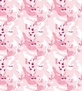 Modern Pink Abstract Camouflage Pattern Rug