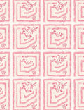 Pink Garden Maze Pattern Rug