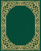 Art Nouveau Floral Border Design Rug