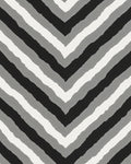 Monochrome Chevron Stripes Design Rug
