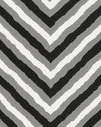 Monochrome Chevron Stripes Design Rug