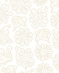 Minimalist Floral Outline Rug
