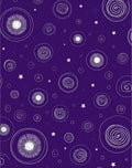 Cosmic Circles and Star Pattern Rug