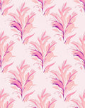 Abstract Pink Purple Floral Pattern Rug
