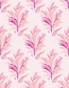 Abstract Pink Purple Floral Pattern Rug