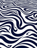 Abstract Dark Wave Pattern Rug