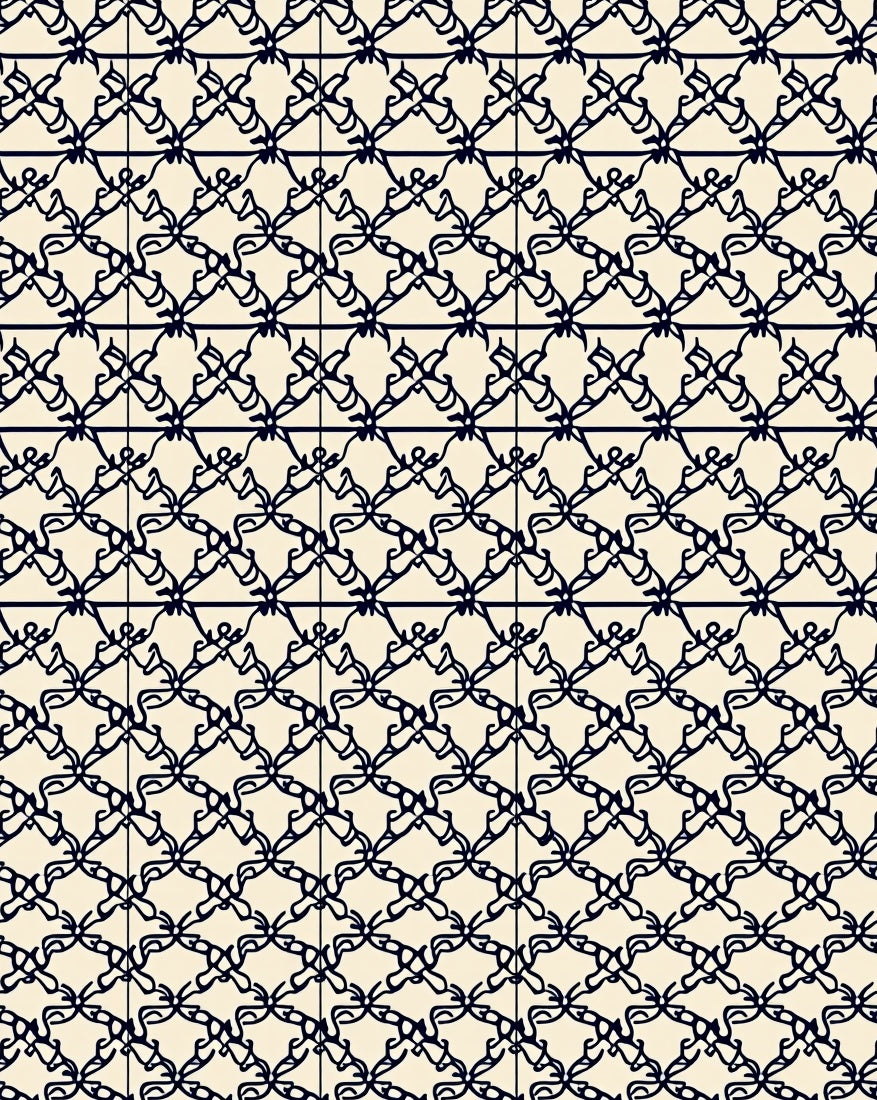 Intricate Lattice Patterned Rug