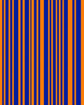 Bold Blue Orange Stripe Pattern Rug