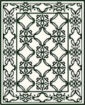 Classic Intricate Filigree Border Rug