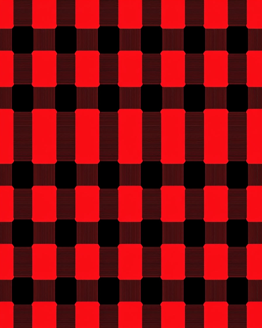 Crimson Tartan Checks Rug