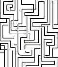 Bold Maze Pattern Design Rug
