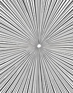 Radiating Sunburst Mono Line Design Rug