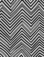 Graphic Black White Zigzag Pattern Rug