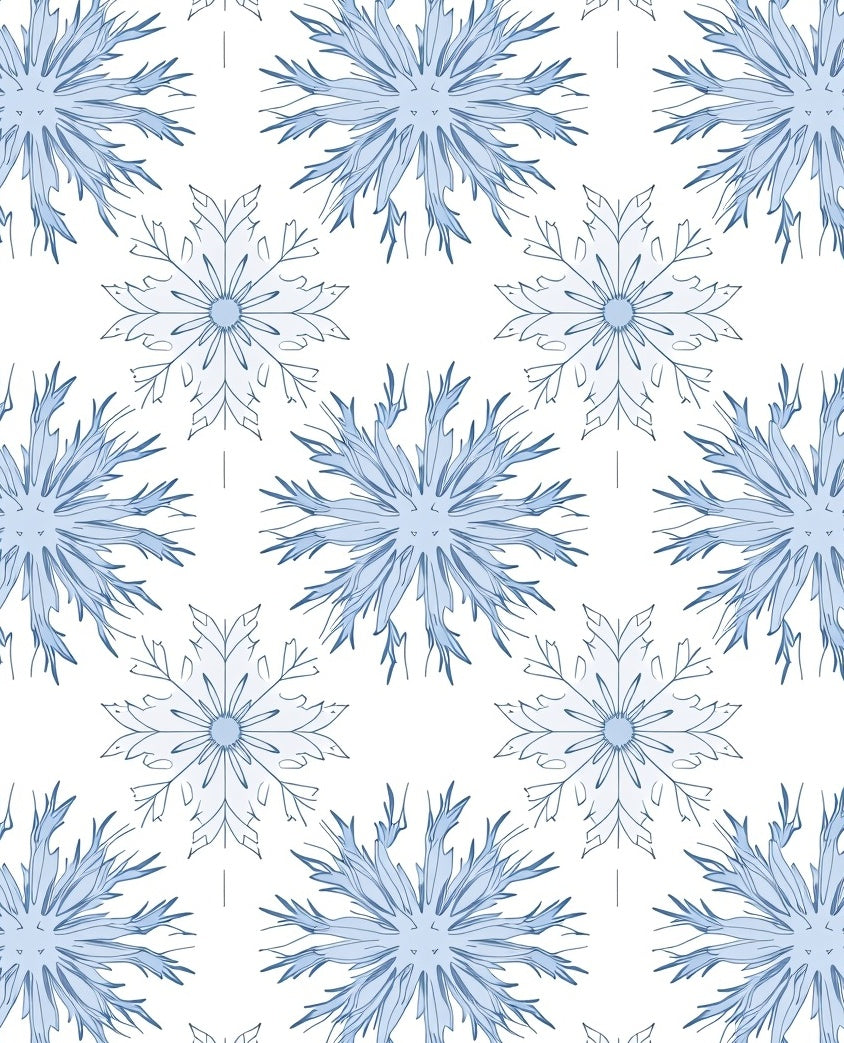 Winter Snowflake Pattern Rug