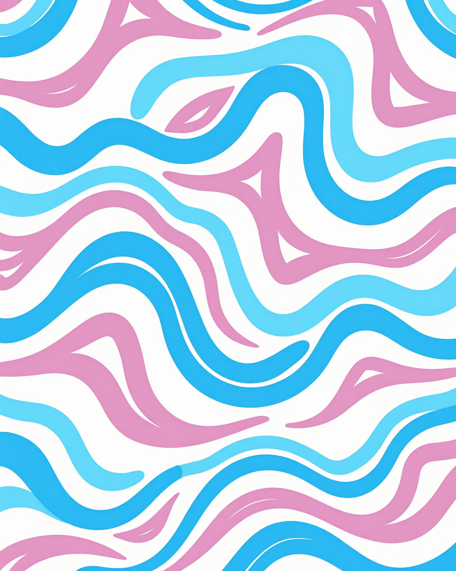 Fluid Waves Pattern Rug