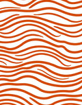 Orange Wavy Striped Pattern Rug