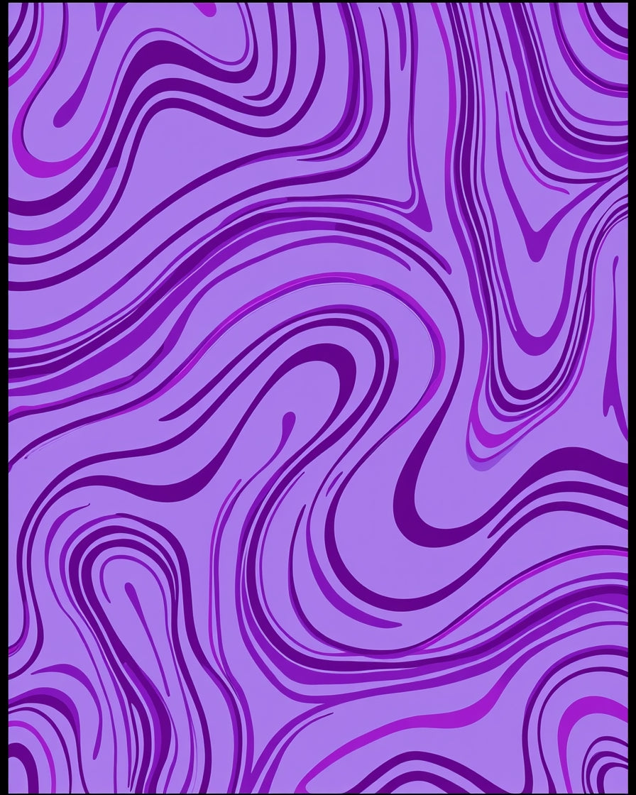 Amethyst Swirl Pattern Rug